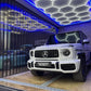 HIVE - (Gen 2) Hexagon LED Lighting System - Single Garage Kit with Blue Border