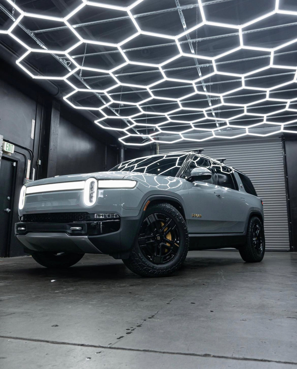 HIVE - Hexagon LED Lighting System - 3 Garage Kit with Border
