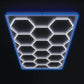 HIVE - (Gen 2) Hexagon LED Lighting System - Single Garage Kit with Blue Border